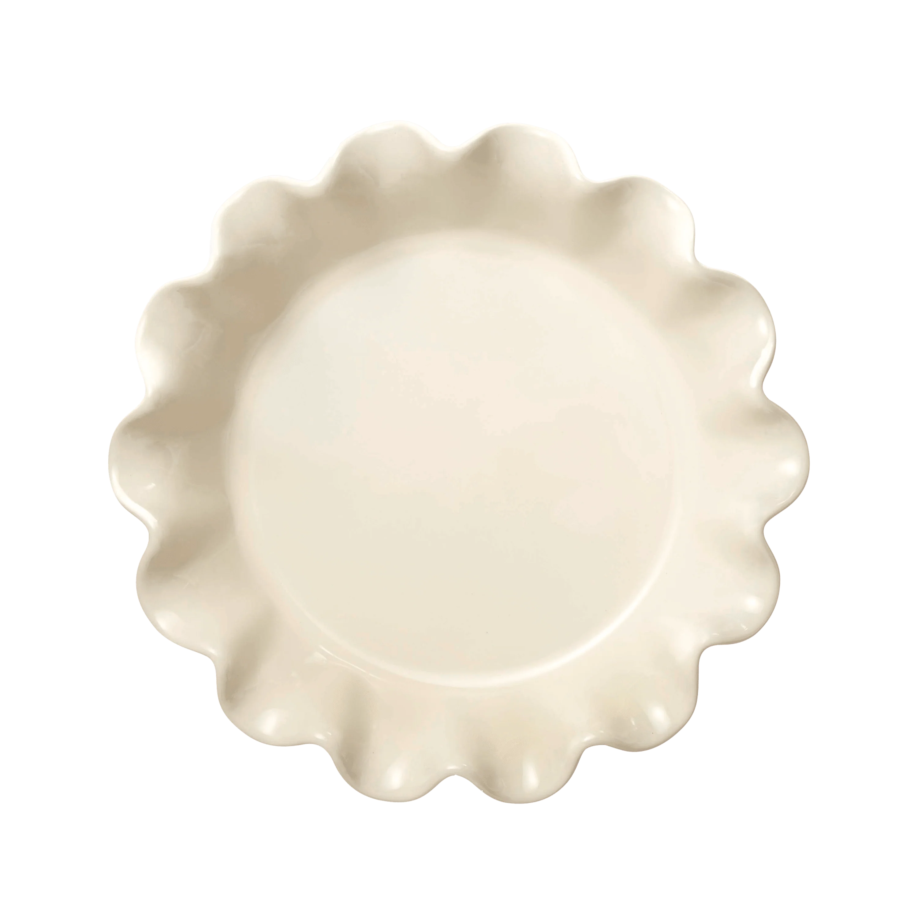Deep Ruffled Pie Dish - Image 7